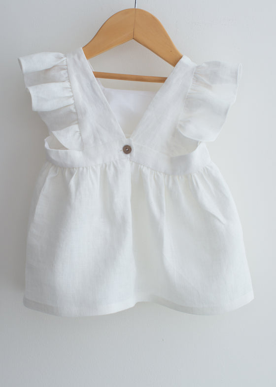 White Linen Blouse