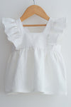White Linen Blouse