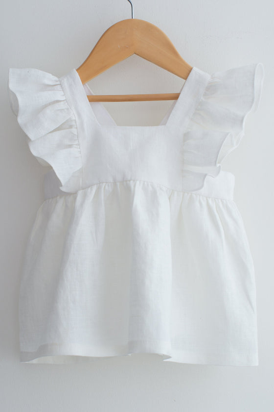 White Linen Blouse