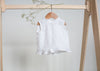 White Ruffle Linen Blouse