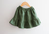 Green Linen Skirt