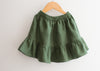 Green Linen Skirt