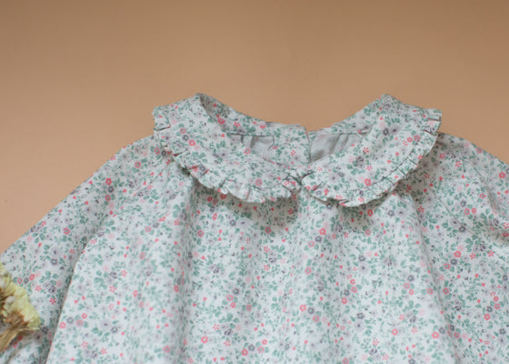 Peter Pan Collar Cotton Blouse