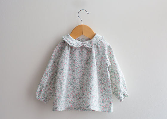 Peter Pan Collar Cotton Blouse