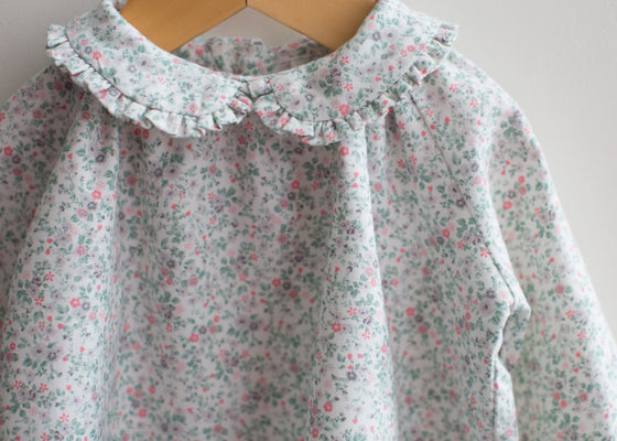 Peter Pan Collar Cotton Blouse