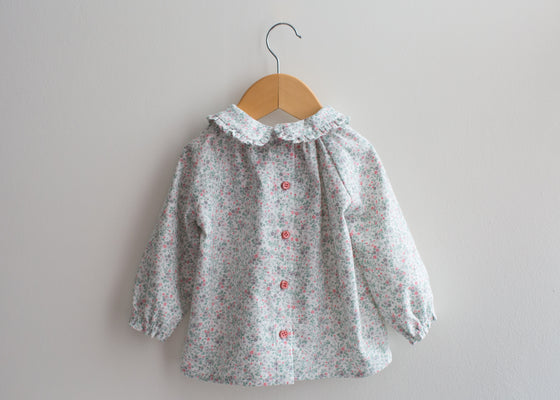 Peter Pan Collar Cotton Blouse