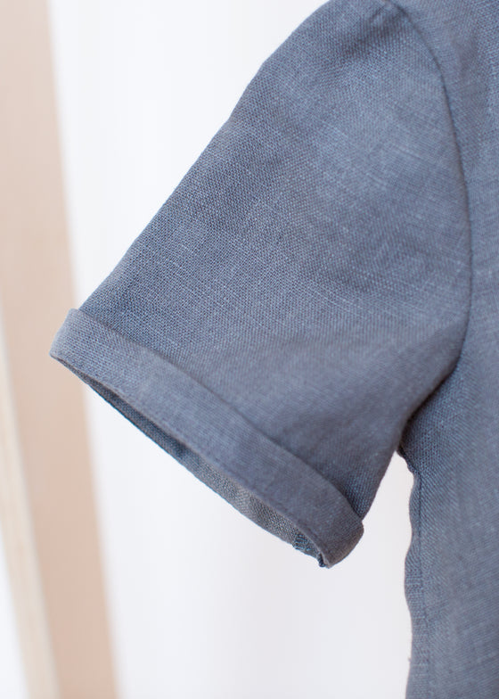Iron Grey Linen Tee