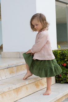  Sage Green Linen Skirt