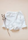 Ruffle Linen Shorts