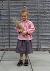 Blush linen blouse