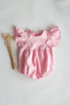 French Rose Bubble Romper