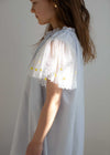 Cotton Flower Sleeves Nightgown
