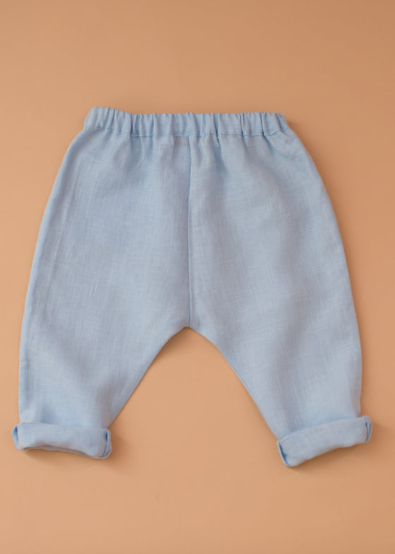 Sky Blue Linen Pants