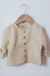 Beige long sleeve tee