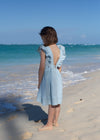 Sky Blue Open back Dress