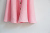 Pink Line Dress with Puff Sleeves