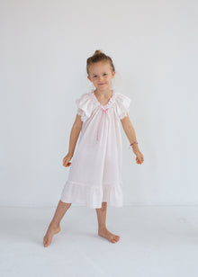  Cotton nightgown with lace