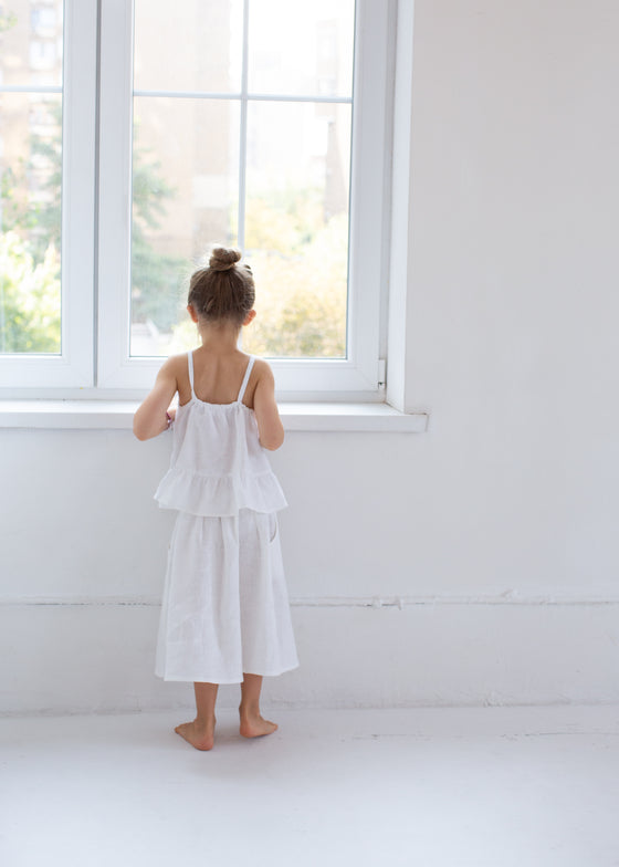 Girls Linen Skirt
