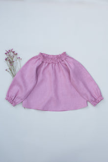  Blush linen blouse