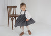 Grey Linen Pinafore